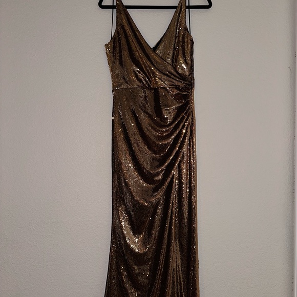 Dress the Population Gold Sequin Jordan dress - Picture 6 of 6